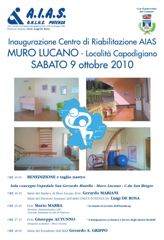 Inaugurazione Aias Muro Lucano - AIAS Potenza ets